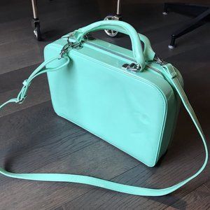 mint retro mini suitcase purse
